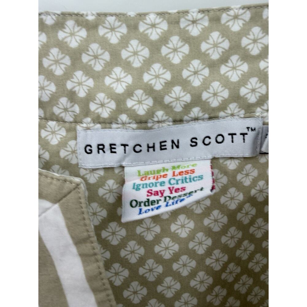 Gretchen Scott Women's Abstract Multicolor Classic 3/4 Sleeve Tunic Top Diva 18 - Picture 2 of 9